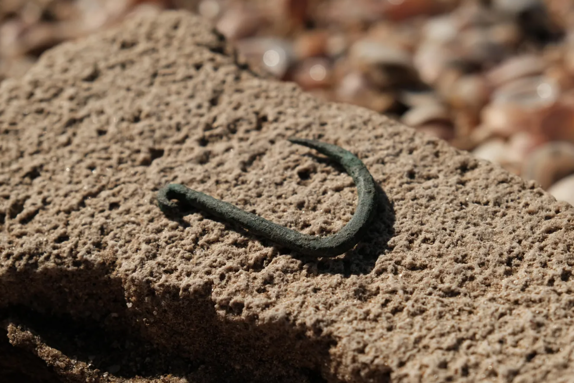 A 6,000-year-old copper fishing hook is the oldest in the world